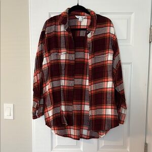 Flannel Button-Up Shirt